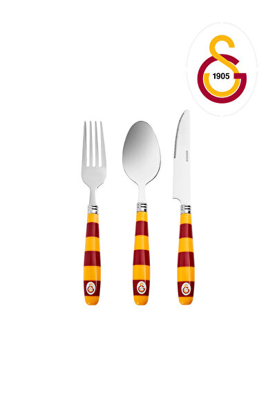 Karaca x Galatasaray Lisanslı 18 Parça 6 Kişilik Çatal Kaşık Bıçak Takımı