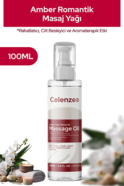 Flowy Oils Rahatlatıcı Amber Romantik Kokulu %100 Doğal Aromaterapi Masaj Yağ...
