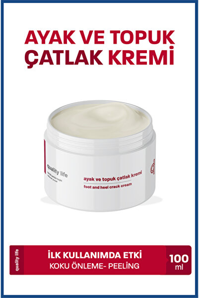 Quality Life Ayak ve Topuk Çatlak Bakım Kremi Nemlendirici Ayak Bakımı Kokusu...