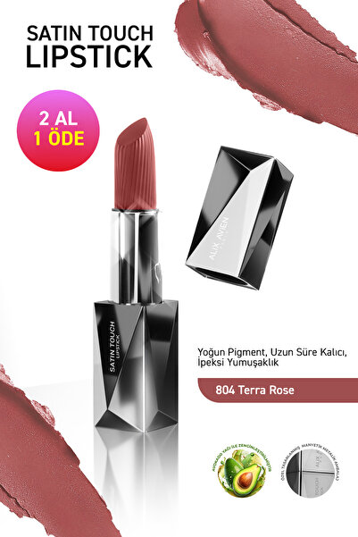 Alix Avien Uzun Süre Kalıcı Nemlendirici Pürüzsüz Etkili Yarı Mat Ruj - Satin...