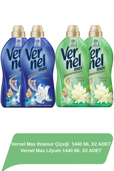 Vernel Max Ihlamur Çiçeği 1440 ML X2 ADET + Vernel Max Lilyum 1440 ML X2 ADET