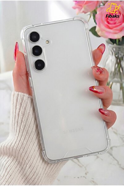 Galaxy S24 / S25 Case Airbag Antishock Corner Shock Absorbent Crystal Clear Hard Silicone