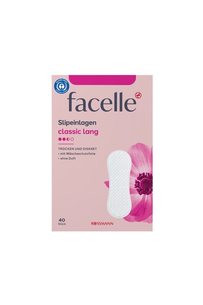 Facelle فوط يومية كلاسيكية طويلة 40 قطعة
