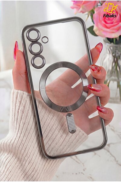 Fibaks Galaxy S23 FE Magsafe Wireless Şarj Destekli Parlak Renkli Lens Koruma...