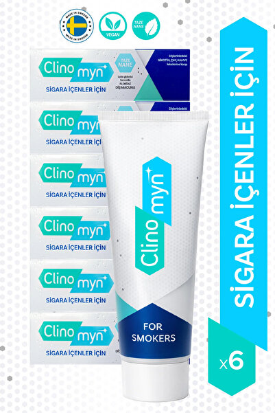 Clinomyn Sigara Içenler Için Diş Macunu 6'lı Paket 75 ml
