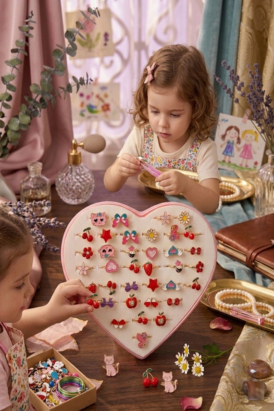 Hyd 36'lı Hediyelik Yüzük Çocuk Yüzüğü Model Karne Hediyesi Doğum Günü Hediyesi