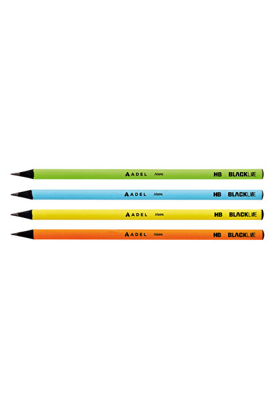 Adel Blackline Karışık Kurşun Kalem 12'li Set,Uzay Desenli,Neon,Mozaik Desenli Konsept Kurşun Kalemler