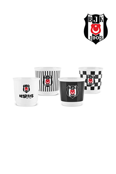 Karaca x Beşiktaş Lisanslı 4 Kişilik Espresso Seti 90 ml