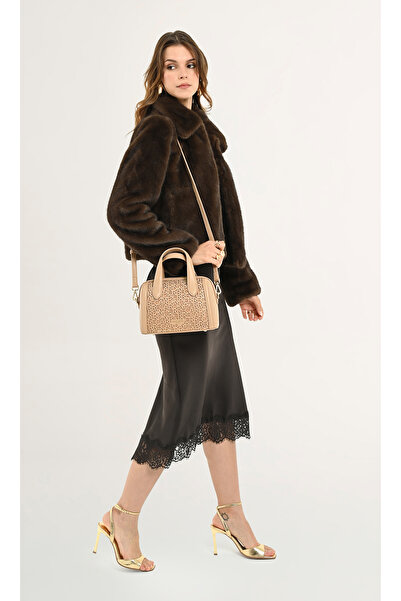 Pierre Cardin Μπεζ Γυναικείο Σταυρός Τσάντα ώμου 05PO25KA103713