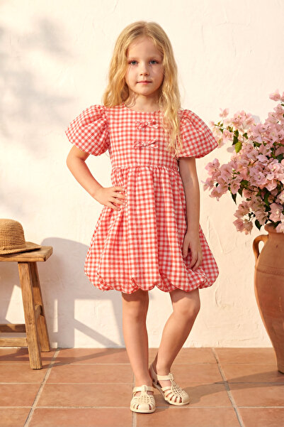 Minipodyum Φόρεμα με μπαλόνι με μοτίβο για κορίτσια