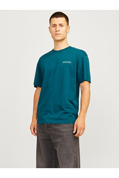 Jack & Jones تي شيرت رجالي محبوك CO100