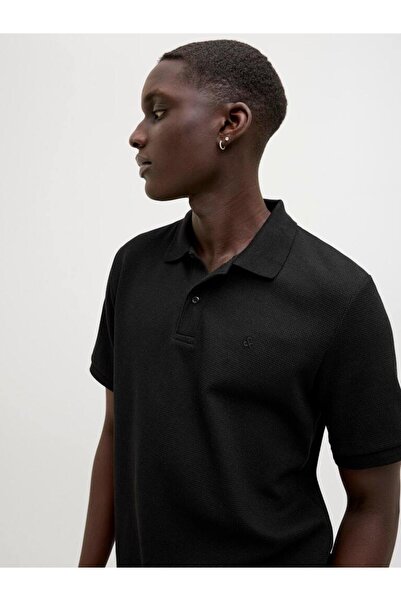 Jack & Jones قميص بولو رجالي محبوك PRE58/TBC40/EA2