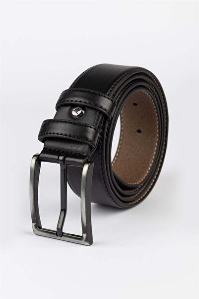 Tudors Ανδρική κλασική μαύρη ζώνη 3,5 εκ.