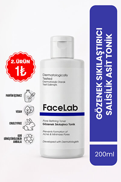 FaceLab Salisilik Asit (BHA) Tonik 200 ml – Akne & Sivilce Karşıtı,  Gözenek ...