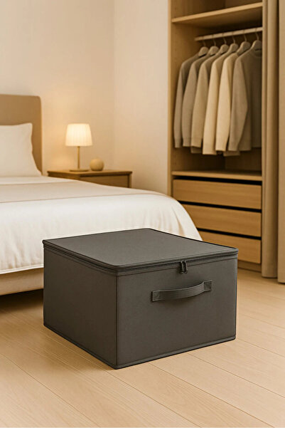 she berrak صندوق تخزين كبير الحجم من أنثراسايت عالي الجودة - صندوق تخزين قابل...