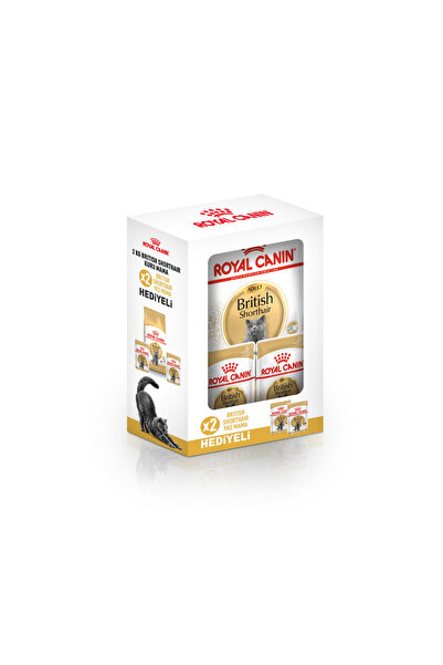 Royal Canin British Shorthair Yetişkin Kedi Maması 2 kg 2 Adet Pouch Hediyeli