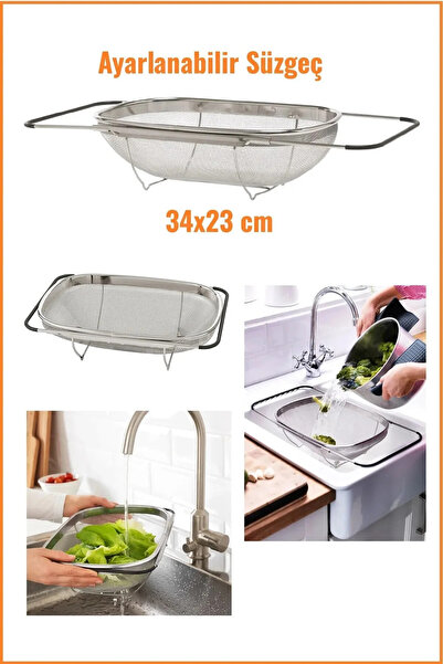 IKEA Premium Kalite 4 Adet Süzgeç Seti Paslanmaz çelik