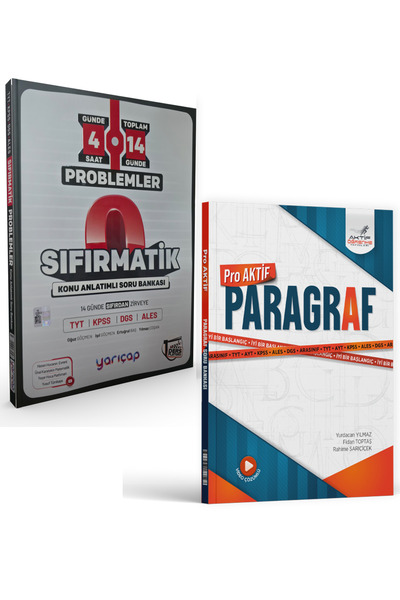 Çap Yayınları YarıÇap ve Aktif Öğrenme Yayınları TYT Paragraf Problemler Başl...