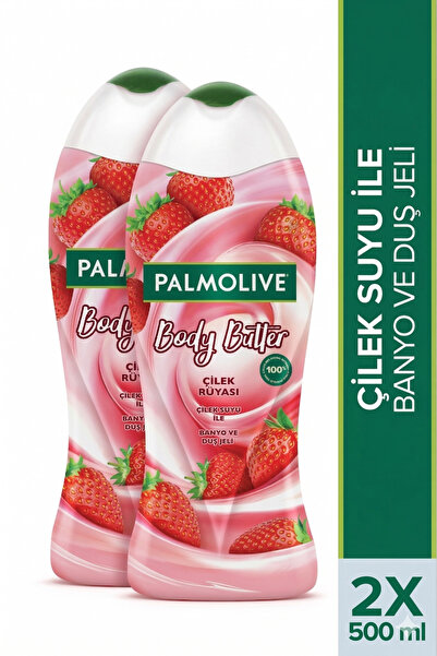 Palmolive Body Butter Çilek Rüyası Banyo ve Duş Jeli 500 ml x 2 Adet