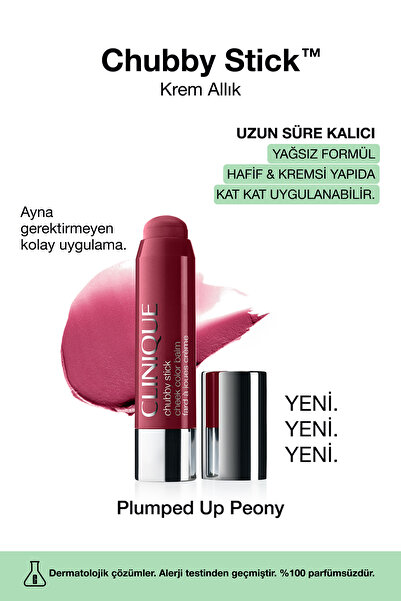 Clinique Chubby Stick™ Cheek Krem Allık - Renk: Plumpled Up Peony 6g | Doğal ...