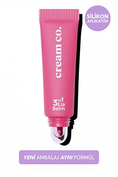 Cream Co. Nemlendirici Parlatıcı 3in1 Lip Balm | Dudak Bakım | Bubblegum Pemb...