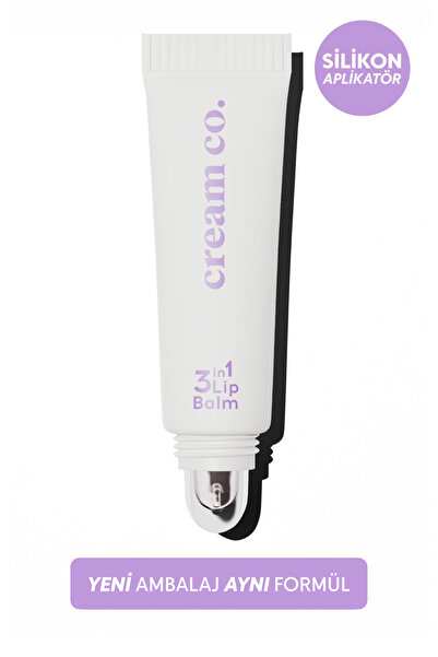 Cream Co. Nemlendirici Parlatıcı 3in1 Lip Balm | Dudak Bakım | Original Şeffa...