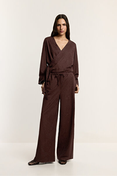 LEFTIES Γυναικεία κεντητά παντελόνια