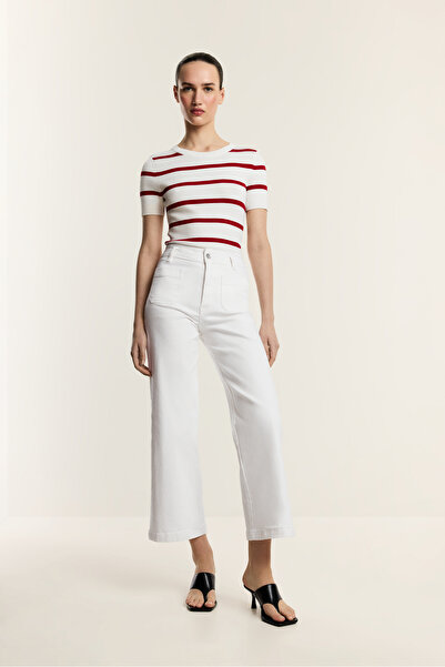 LEFTIES Női könnyű farmer culotte nadrág