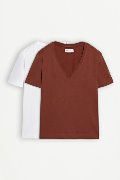 LEFTIES Dámske balenie 2 tričiek s výstrihom do V