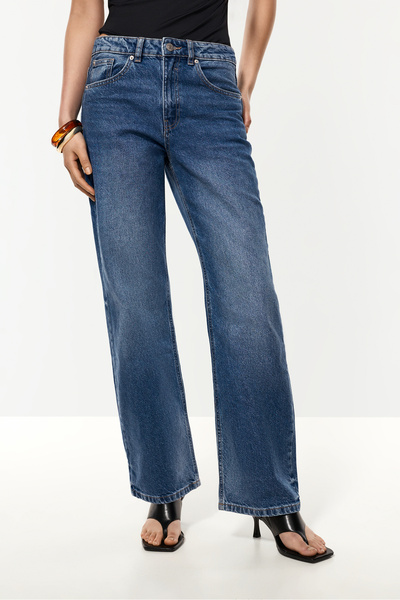 LEFTIES Γυναικεία τζιν σε στενή γραμμή με φαρδιά μπατζάκια