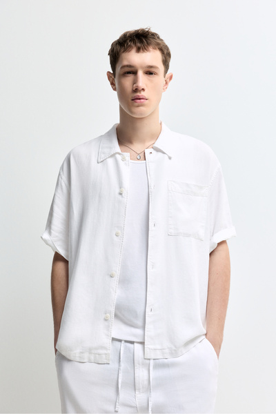 LEFTIES Ανδρικό λινό πουκάμισο, Έκδοση για αριστερόχειρες