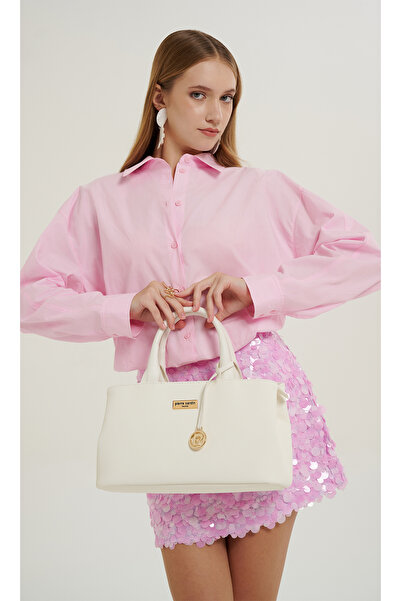 Pierre Cardin Λευκή γυναικεία τσάντα ώμου 05PO26Y3535