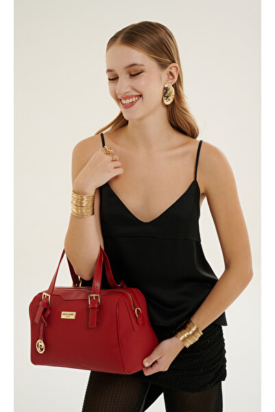 Pierre Cardin Geantă roșie de umăr pentru femei 05PO26Y3533