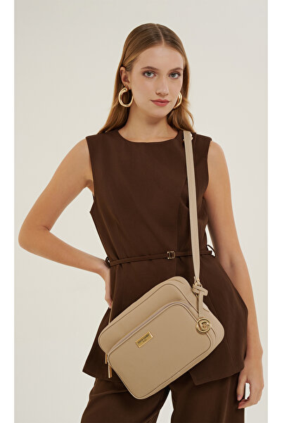 Pierre Cardin Beige Women's Cross Shoulder Bag 05Po26Y3531