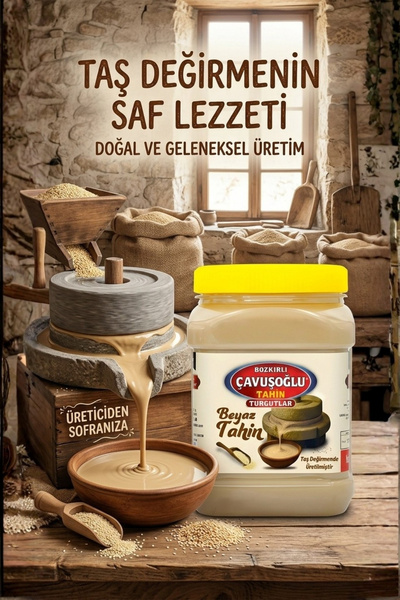 Bozkırlı Çavuşoğlu Tek Kavrulmuş Taze Beyaz Bozkır Tahini  930g