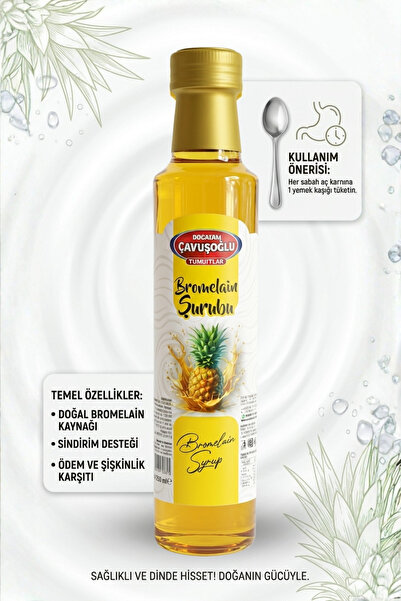 Bozkırlı Çavuşoğlu Bromelain Şurubu Şurubu 250 ml Ananas ve Riboflavin İçerikli