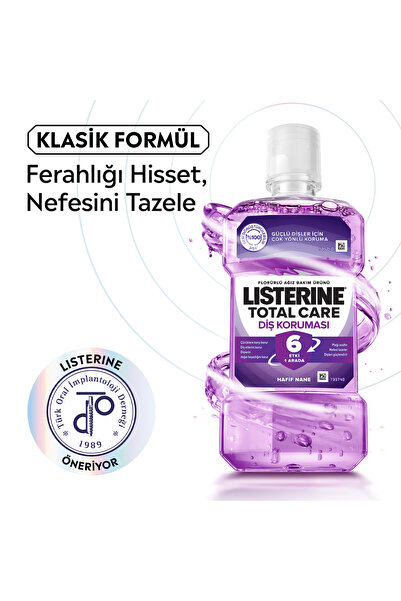 Listerine Total Care Diş Koruması 6 Etki 1 Arada Ağız Bakım Suyu 1000 ml