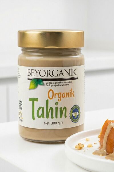 BEYORGANİK ORGANİK Tahin 300gr (SALMONELLA ve PESTİSİT ANALİZLİ)