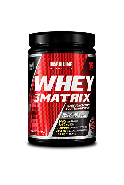 Hardline Whey3 Matrix 454 gr Çilek Aromalı (HALAL CERTIFIED)