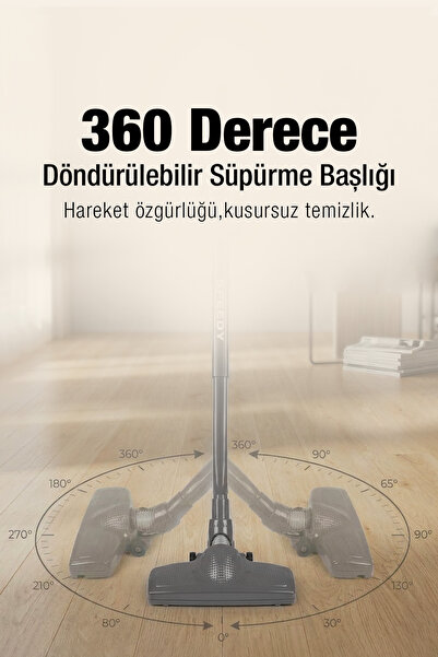 Fantom Speedy Pro DU 2100 Dikey Süpürge Antrasit