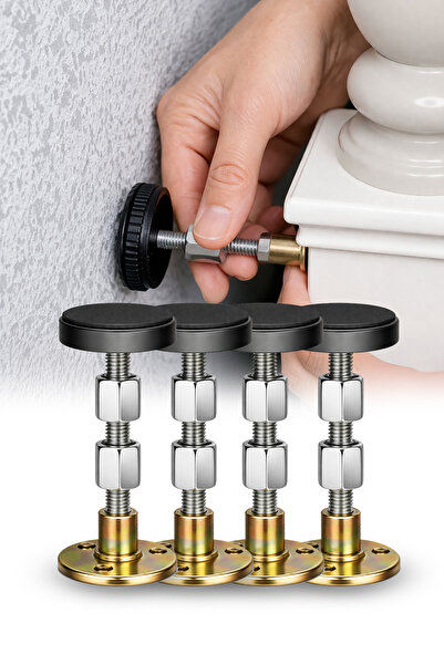 4 Pieces Bed Base Headboard Fixing Apparatus Noise and Swing Anti-Vibration (2 screws)