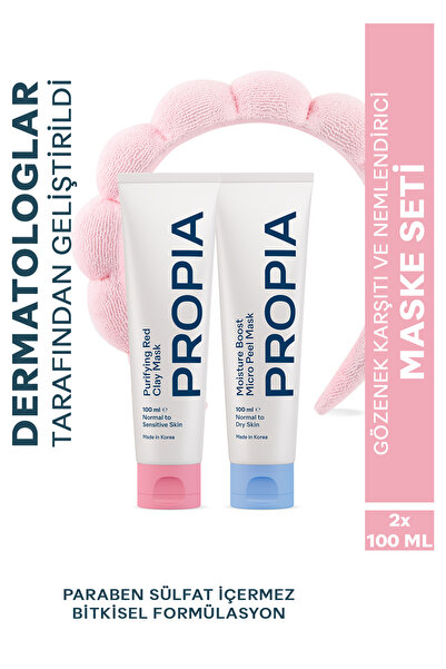 Propia Gözenek Karşıtı ve Nemlendirici Maske Seti