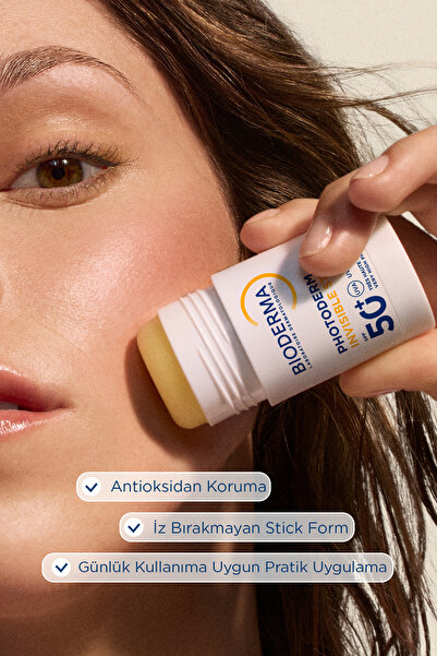 Bioderma Photoderm Invisible Stick SPF50+ Antioksidan UV Koruma İçeren Hassas&Tüm Ciltler Güneş Kremi 15gr