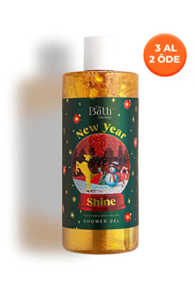 THE BATH FACTORY Nemlendirici ve Besleyici New Year Shine Simli Duş Jeli 400 ml