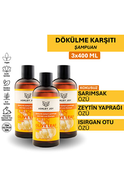 ASHLEY JOY Dökülme Karşıtı Keratin Ve Kafein Içeren Sülfatsız Güçlendirici Şa...