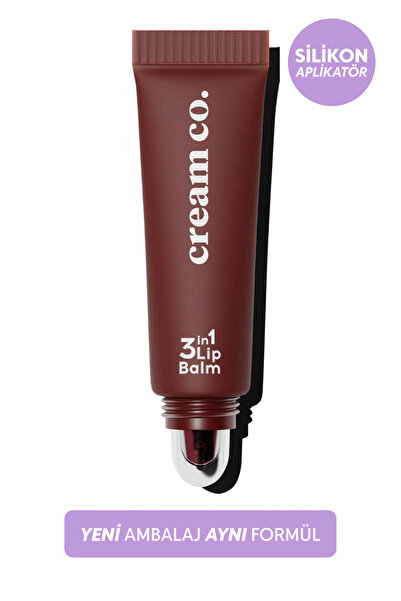Cream Co. Nemlendirici Parlatıcı 3in1 Lip Balm | Dudak Bakım | Black Cherry B...