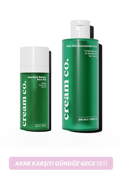 Cream Co. Akne Karşıtı Gözenek Sıkılaştırıcı Arındırıcı Ferahlatıcı Yağ Denge...