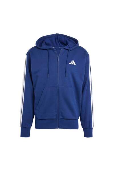 adidas Essentials 3-Stripes French Terry με κουκούλα με φερμουάρ