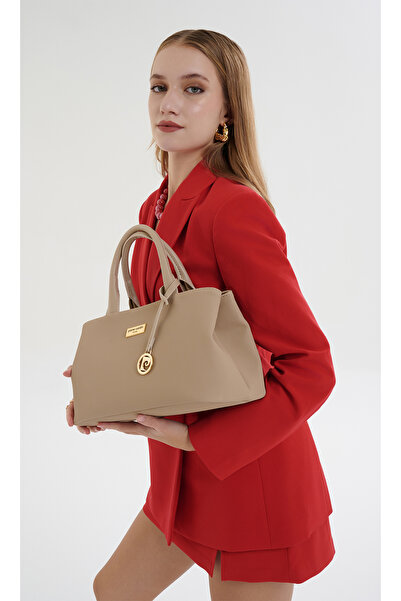Pierre Cardin Μπεζ γυναικεία τσάντα ώμου 05PO26Y3535