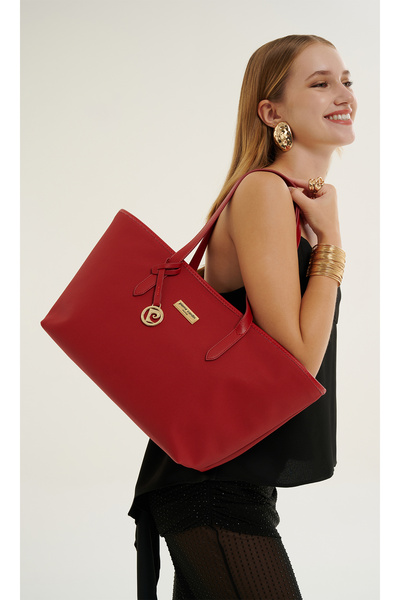 Pierre Cardin Κόκκινη γυναικεία τσάντα ώμου 05PO26Y3530